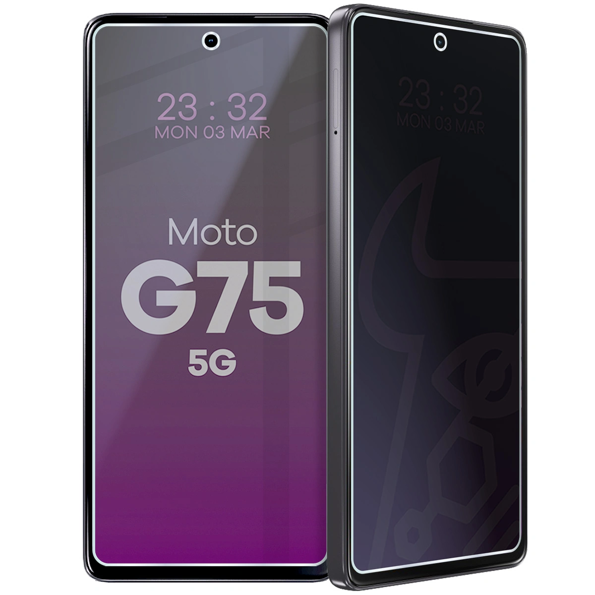 Szkło hybrydowe prywatyzujące Bizon Hybrid Shadow do Motorola Moto G75 5G